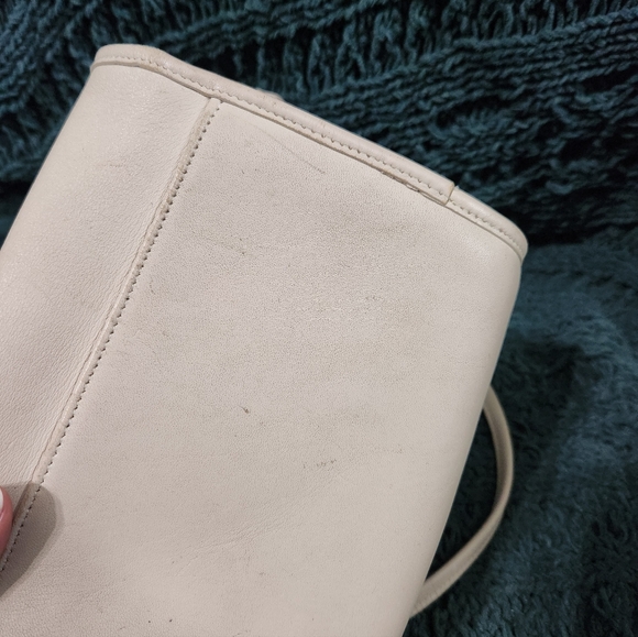 Vintage Coach Chrystie Crossbody In Bone Style #214- Project Bag - Picture 3 of 8